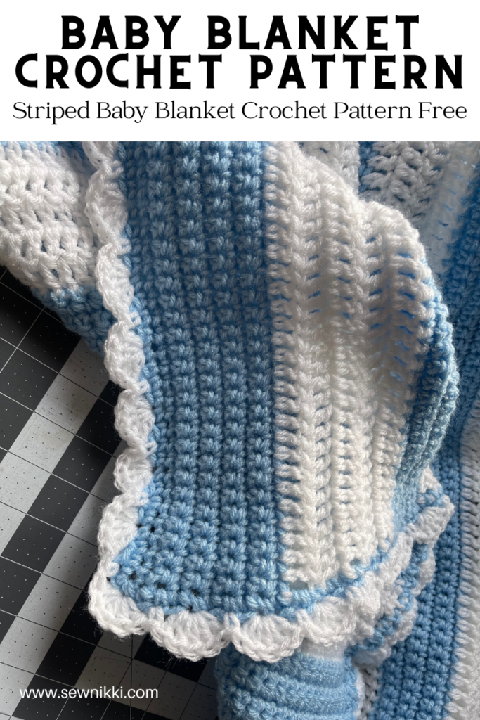 corner section of baby blanket crochet pattern