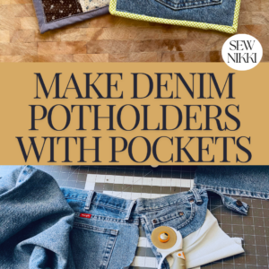 Potholders with Pockets Sewing Pattern