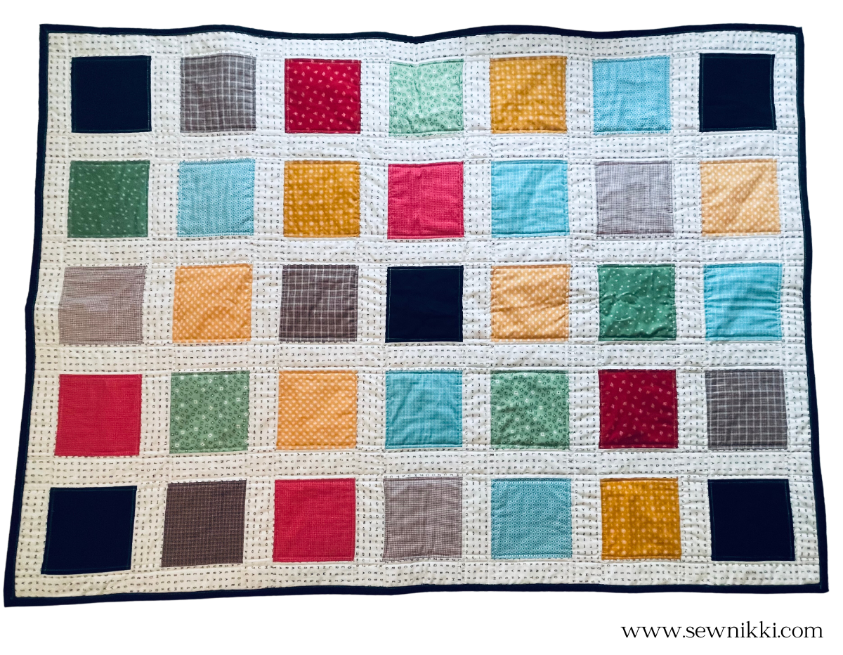 The ABC Baby Quilt Free Sewing Pattern Sew Nikki