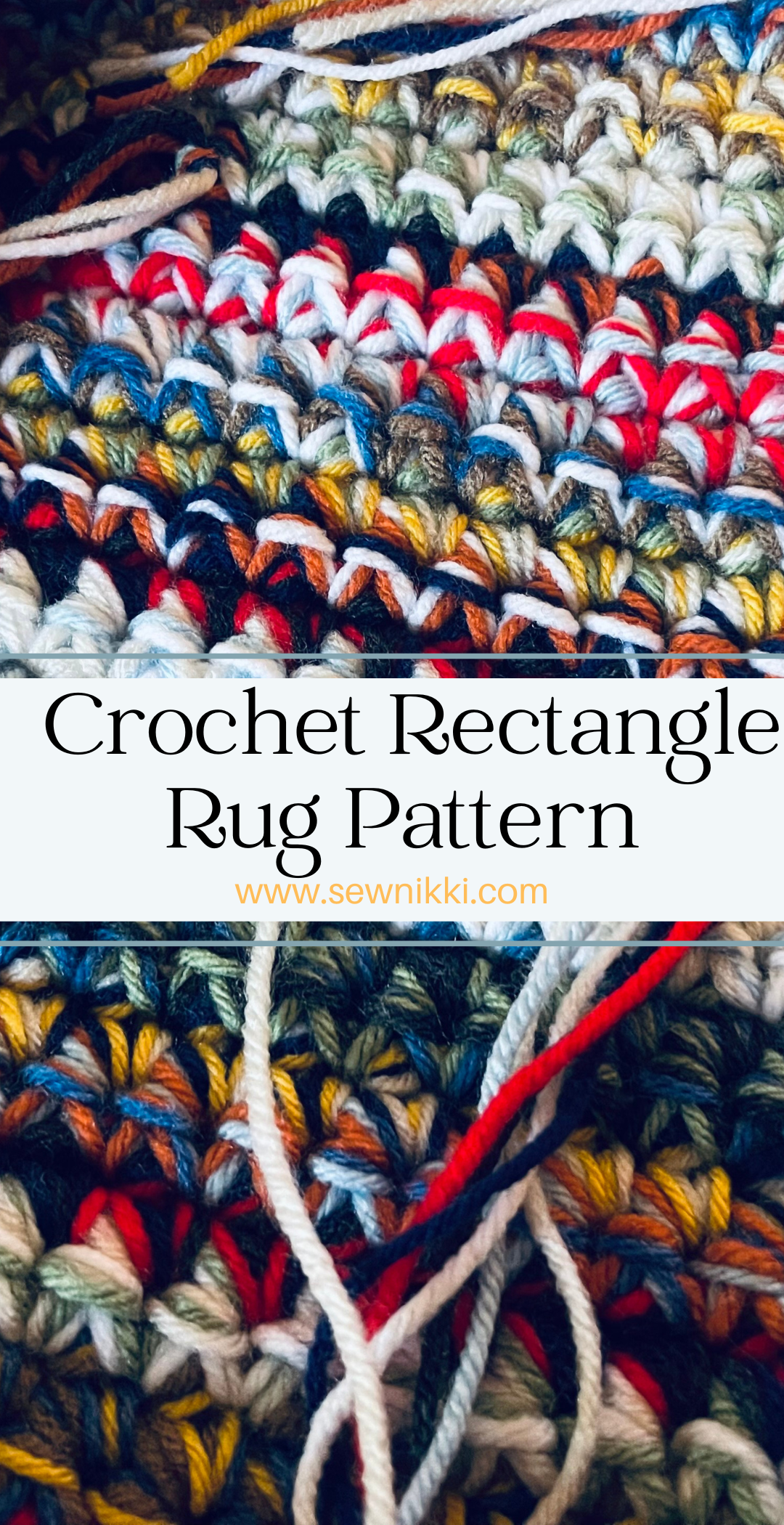 Patterned Rug Rectangle Free Crochet Rectangle Rug Pattern - Vintage Vibes - Sew Nikki