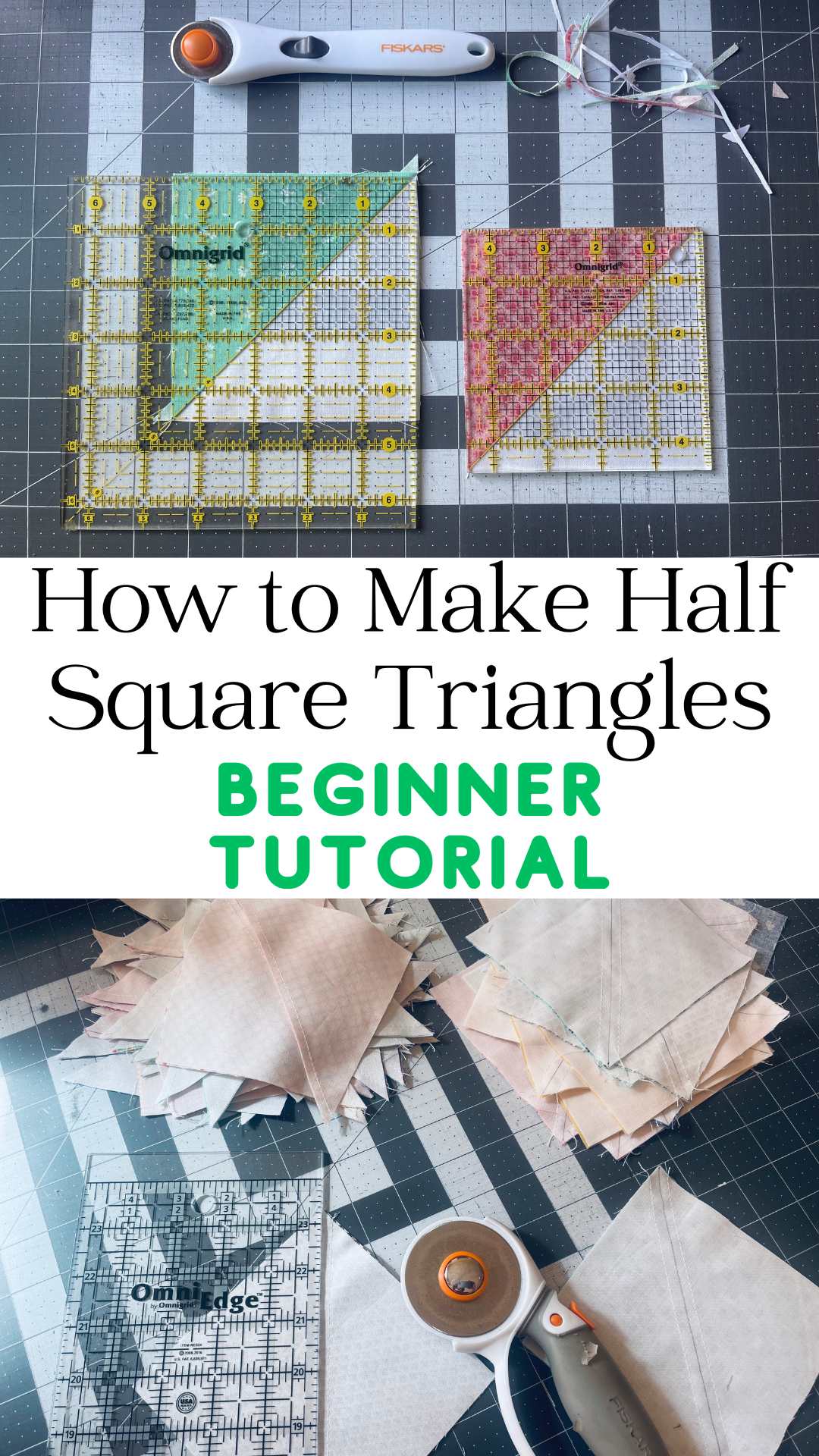 How To Make Half Square Triangles - Easy Formula Chart - Sew Nikki