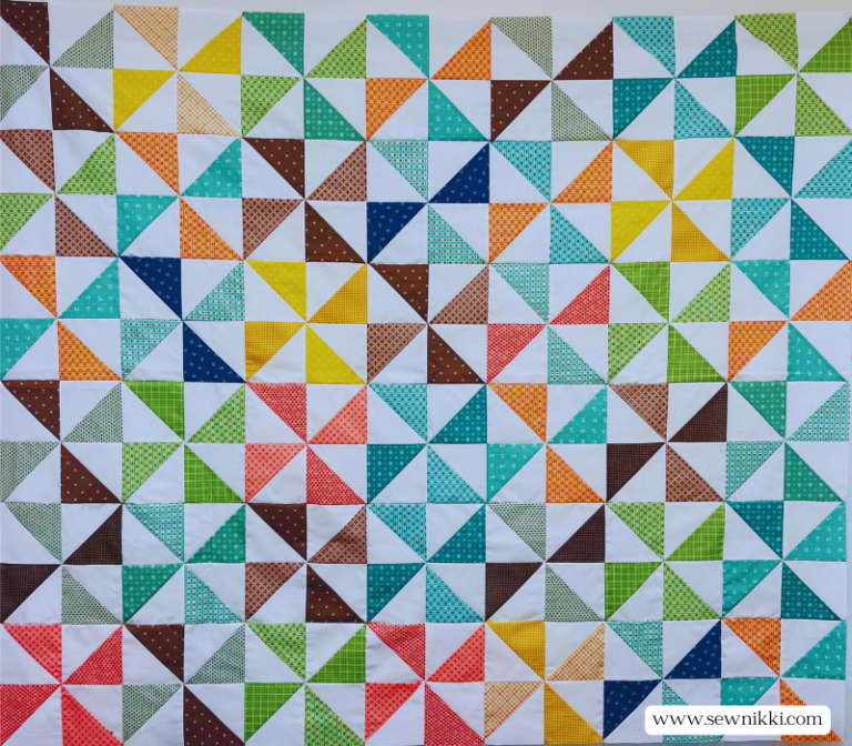 How to Make Pinwheel Quilt Block & Free Quilt Pattern