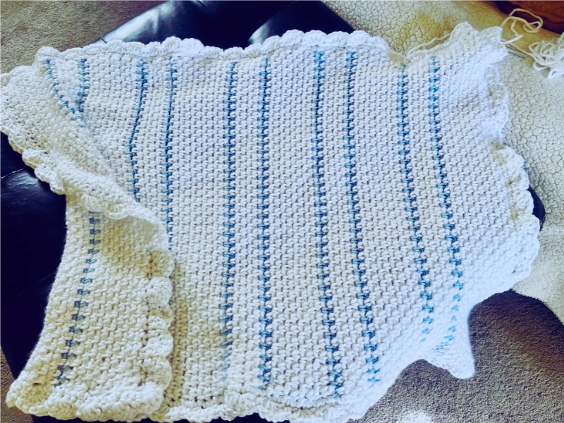 Free Baby Blanket Crochet Pattern by Sew Nikki - Hill Baby Blanket.