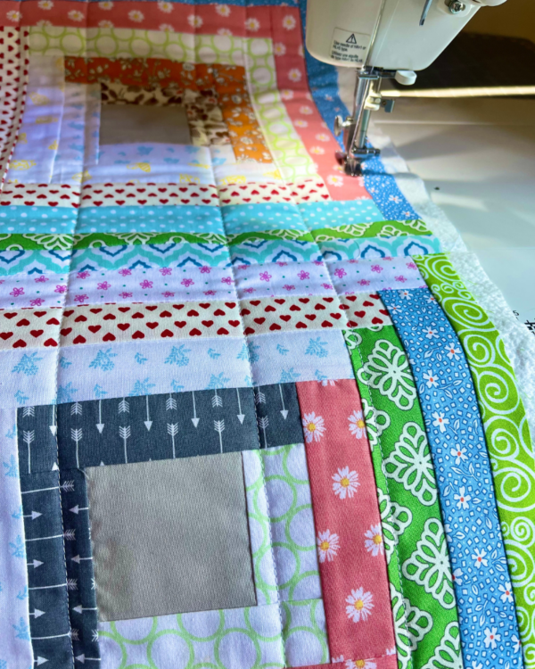 Log Cabin Table Runner Quilt Pattern - Image 3
