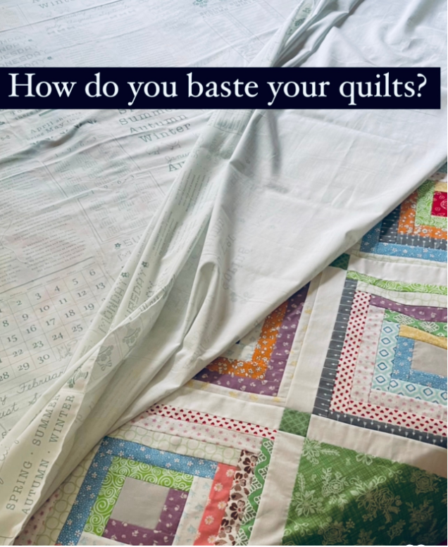 How do you baste your quilts - basting method question by Sew Nikki.
