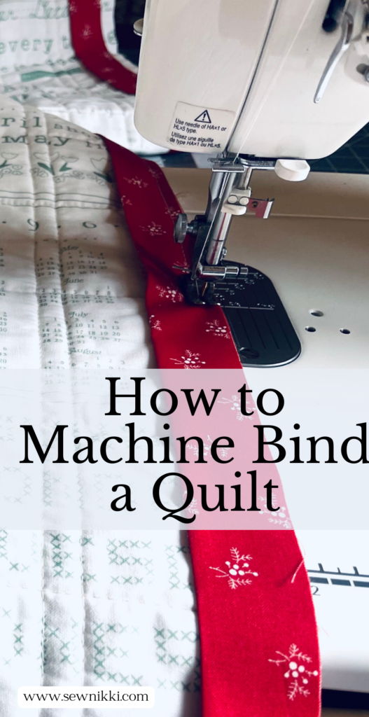 How to Sew Binding on a Quilt by Sew Nikki
