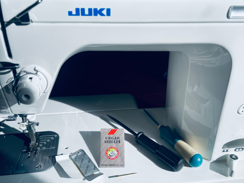 How to quilt on a sewing machine by Sew Nikki - the better the machine, the larger the throat. Love using organ needles, recommended for my Juki.