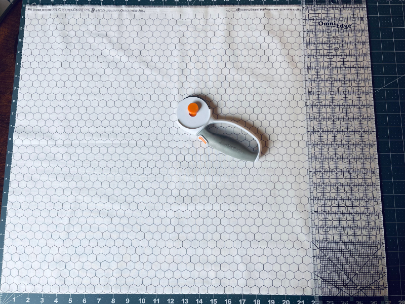 How to sew a pillowcase with a flap - cut your fabric by Sew Nikki.