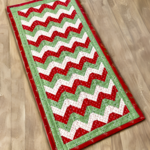 Jingle Geese Christmas Table Runner Quilt Patterns by Sew Nikki - completed project.