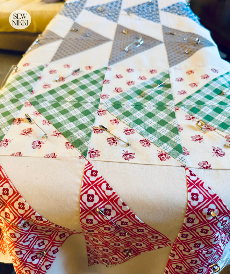 Flying Geese Quilt Pattern - "Detour" Table Runner - Sew Nikki