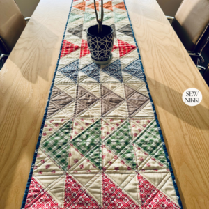 "Detour" Flying Geese Quilt Pattern - Table Runner by Sew Nikki.