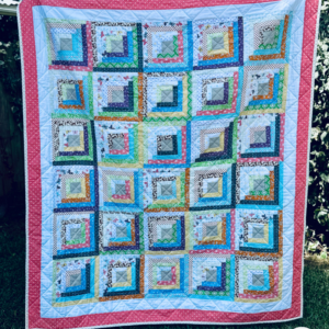 Log Cabin Quilt Pattern by Sew Nikki - Cozy Cabins Lap Quilt
