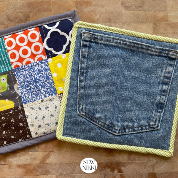 Denim Potholders with Pockets by Sew Nikki