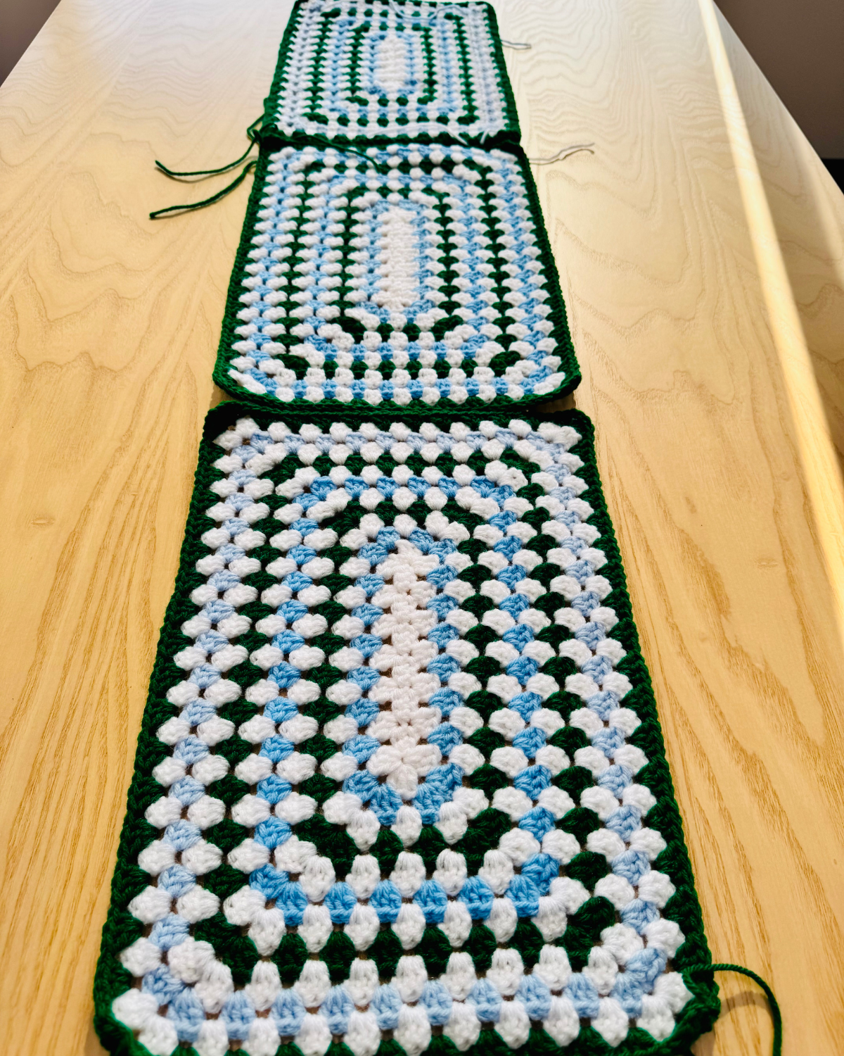 Granny Paddy Crochet Table Runner Pattern