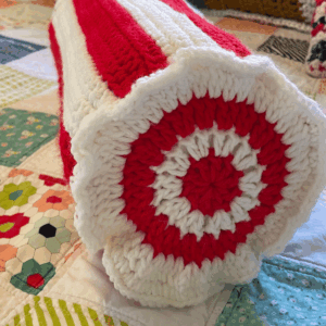 Candy Cane Pillow Crochet Pattern