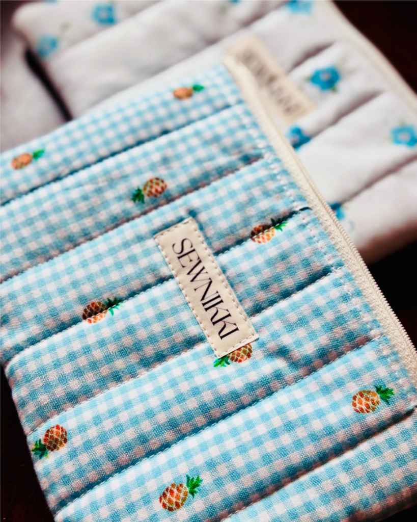 Here's another handmade item I sell with the sewing label made with these transfer sheets.