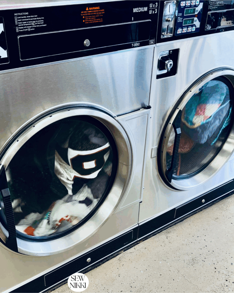 How to wash a quilt by Sew Nikki - consider using a self service laundry mat to wash and dry your quilts.