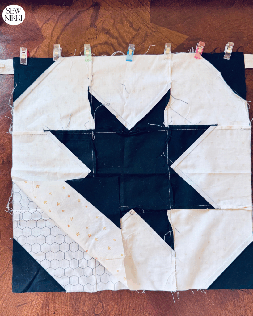 Attaching the back pillow cover to the other side of the zipper by Sew Nikki