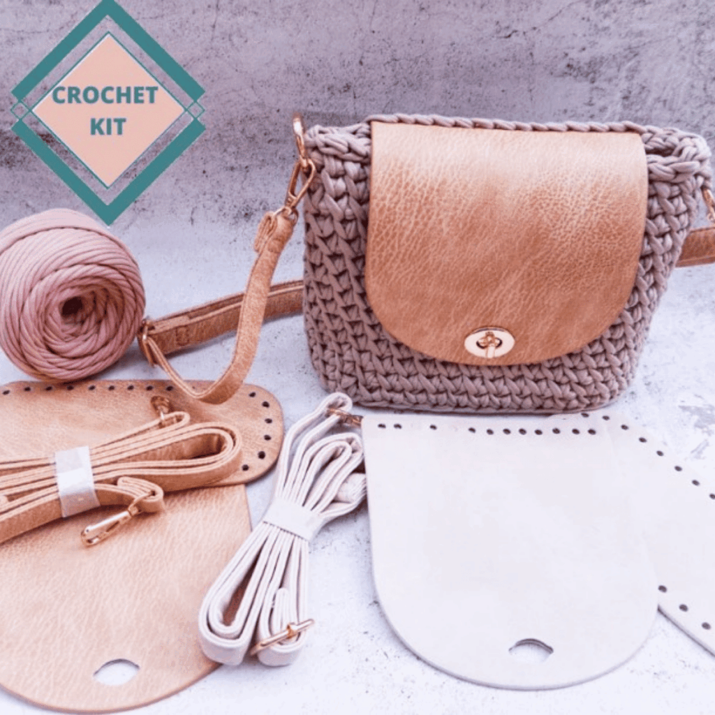 Shop this crochet adorable Crochet Bag Kit on Etsy