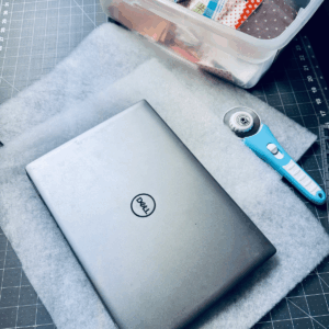 Patchwork Zippered Laptop Sleeve Sewing Pattern by Sew Nikki Some materials you will need to make this laptop sleeve sewing pattern by Sew Nikki