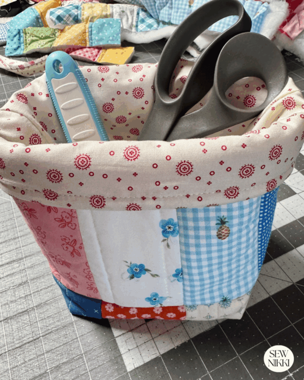 Easy Fabric Box Sewing Pattern (Storage Basket) - Sew Nikki