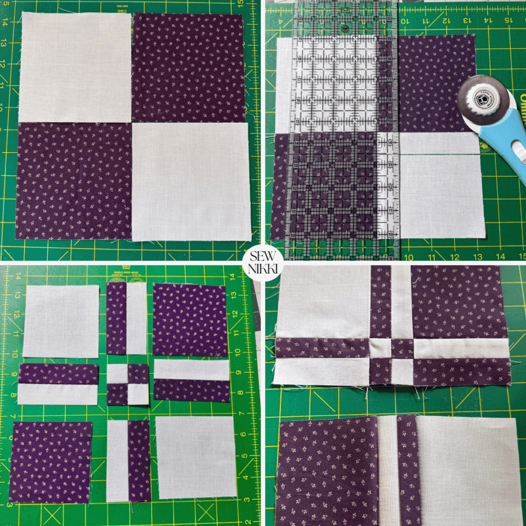 disappearing four patch quilt pattern