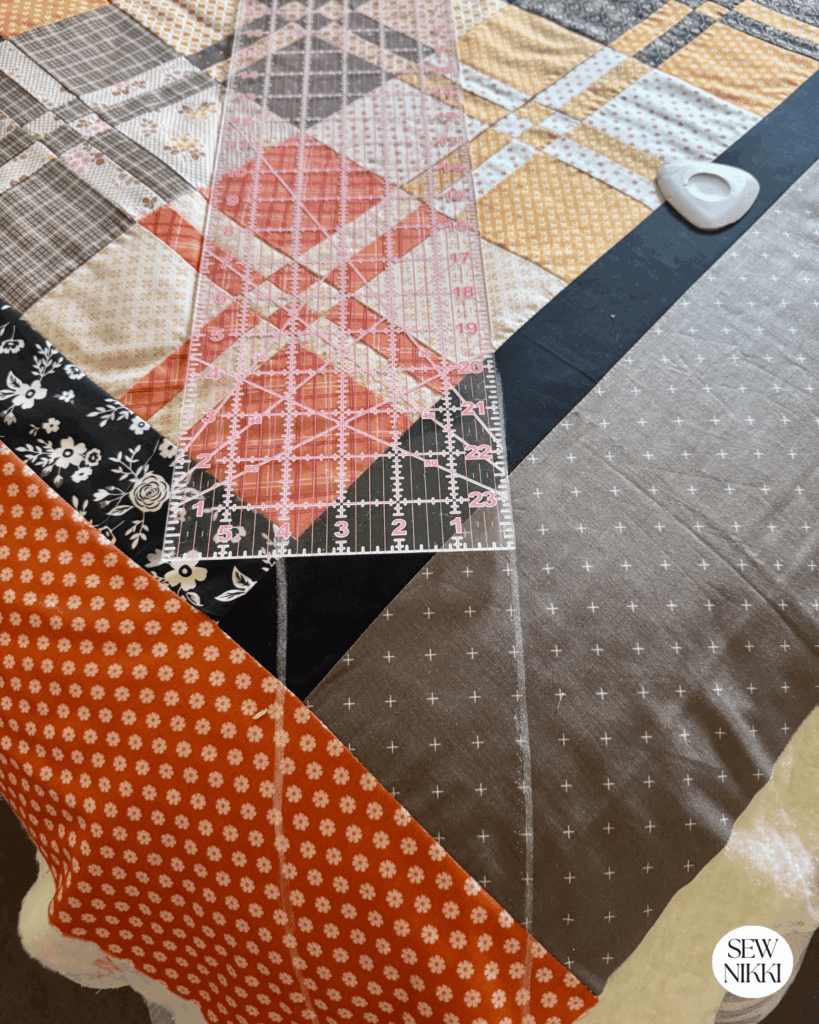 Your first grid line should start at the outer borders corner by Sew Nikki