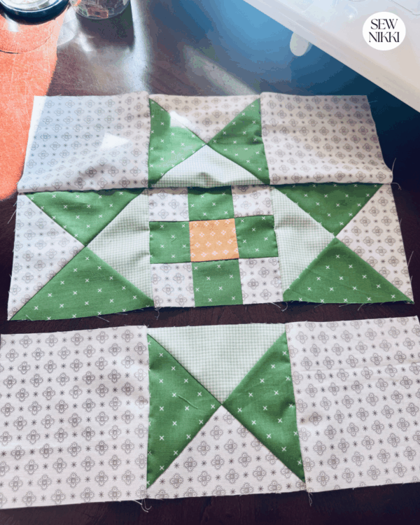 Making the Ohio Star quilt block by Sew Nikki