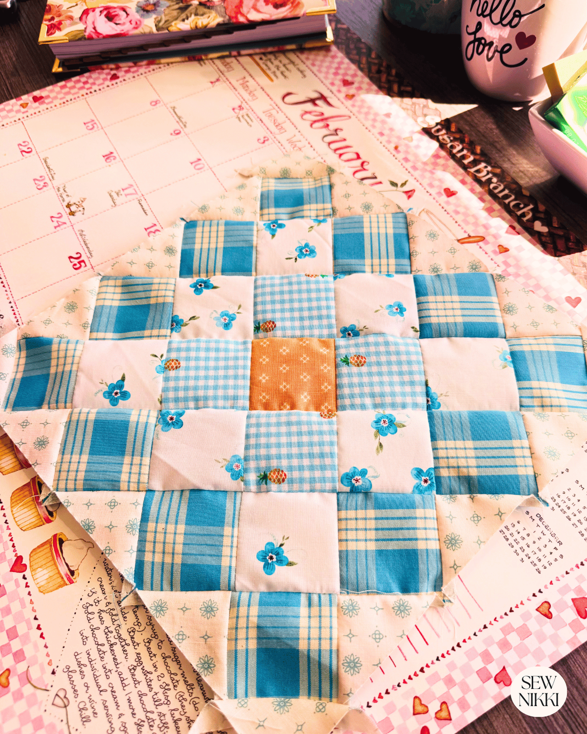 This granny square quilt block is so adorable, you can make so many quilt or sewing projects with it by Sew Nikki