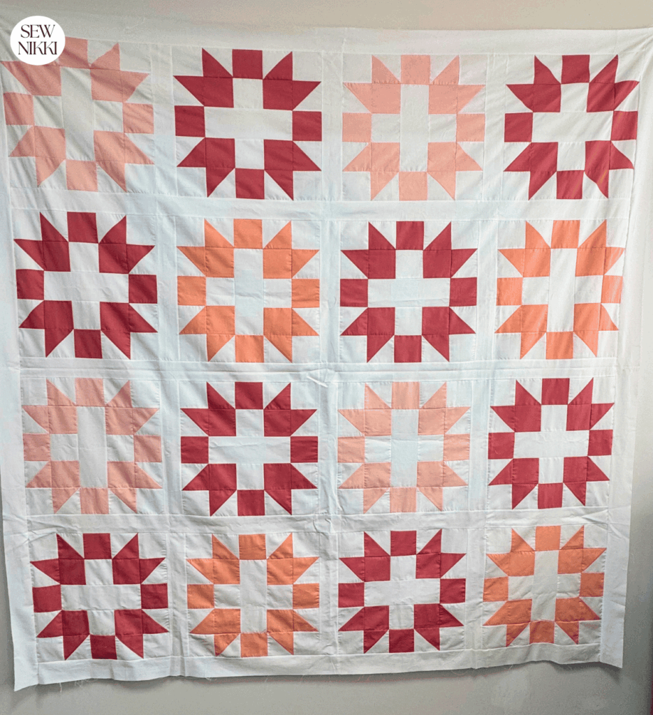 Modern Sisters Choice Quilt Pattern by Sew Nikki - finished quilt top