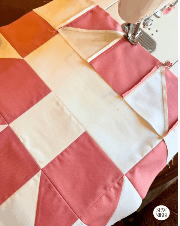 Solid fabrics show all your mistakes and are not forgiving as print fabrics by Sew Nikki