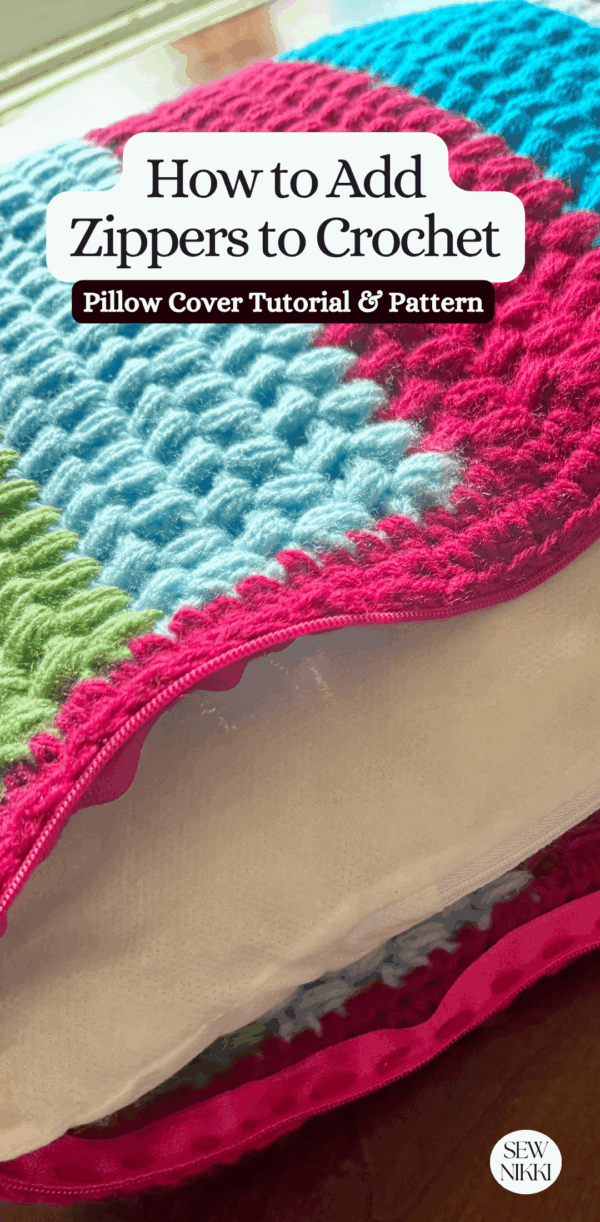 Bean Stitch Zippered Pillow Crochet Pattern - Image 7