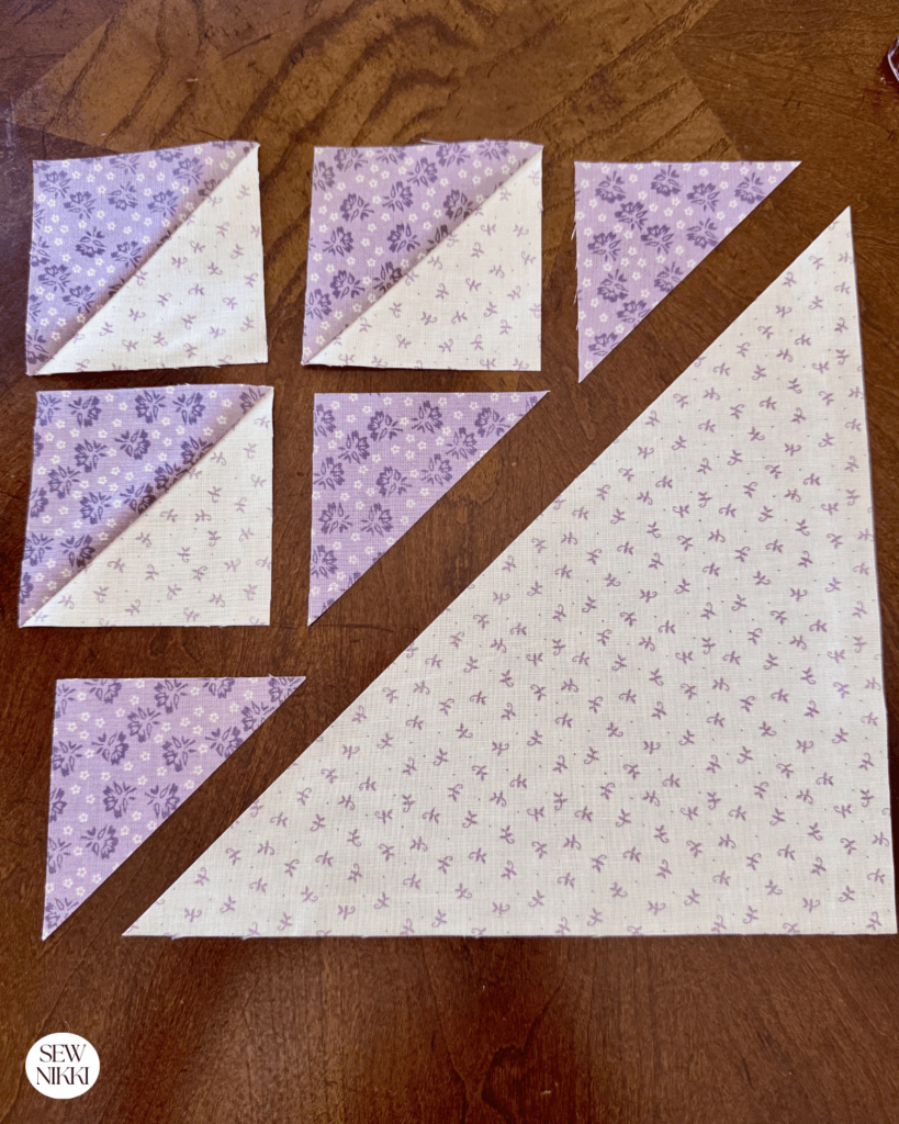 Follow this quilt block layout for Birds in the Air by Sew Nikki