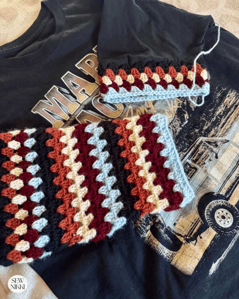 You want your second sleeve to be the same width as your first sleeve so do fit checks along the way by Sew Nikki
