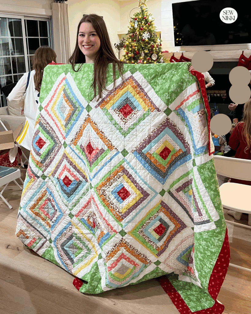 Gave this full size quilt to Darla a few years ago for Christmas and she loved it by Sew Nikki