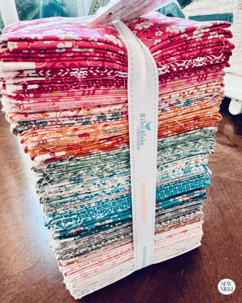 Fat quarter bundle fabric bought off Amazon and used in two quilts by Sew Nikki