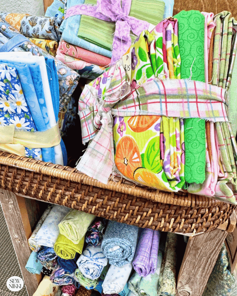 Precuts are great for certain projects but to make your budget stretch go for the discounted quilting cotton by the yard by Sew Nikki