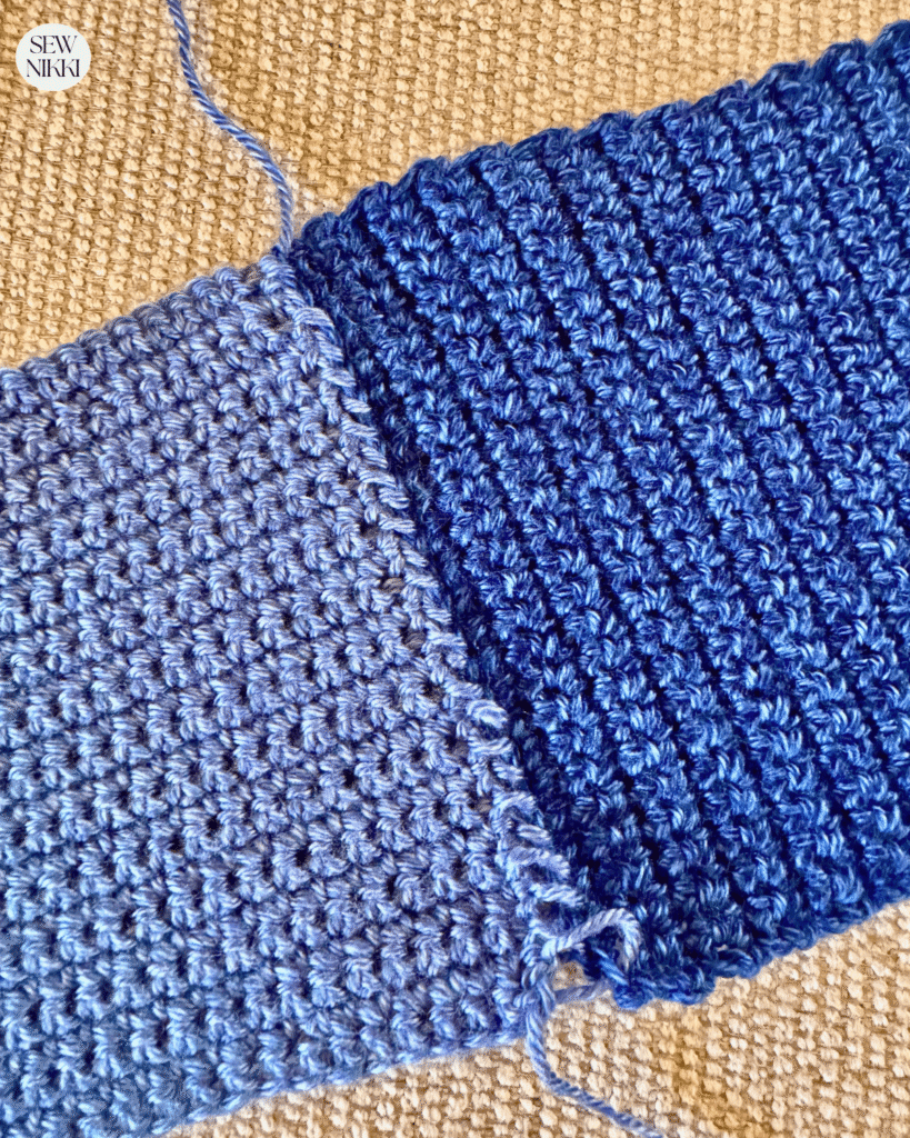 Here's what the square looks like before you pull the join closed by Sew Nikki